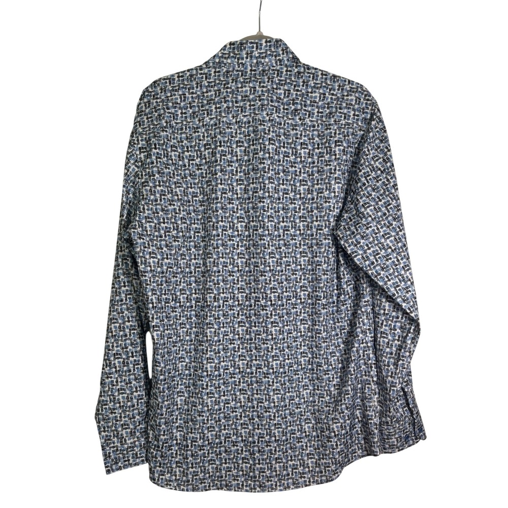 Tom Baine Performace Collection Slim Fit‎ Comfort Blue Pattern Size XL NWOT - Picture 2 of 3